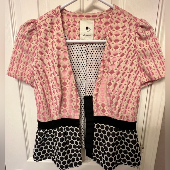 Elevenses Sprinkling of Pink size 0 short sleeve jacket from Anthropologie - Picture 5 of 7